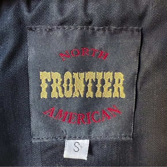 Vintage North American Frontier Western Wool Jacket Fringe Embroidered sz S USA - Picture 11 of 12